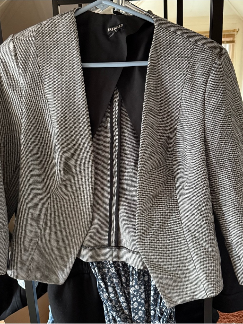 Express Black Open-Front Blazer
